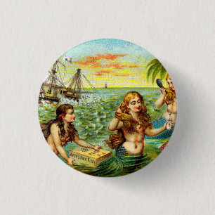 Badge Rond 2,50 Cm 19ème C. Sirènes