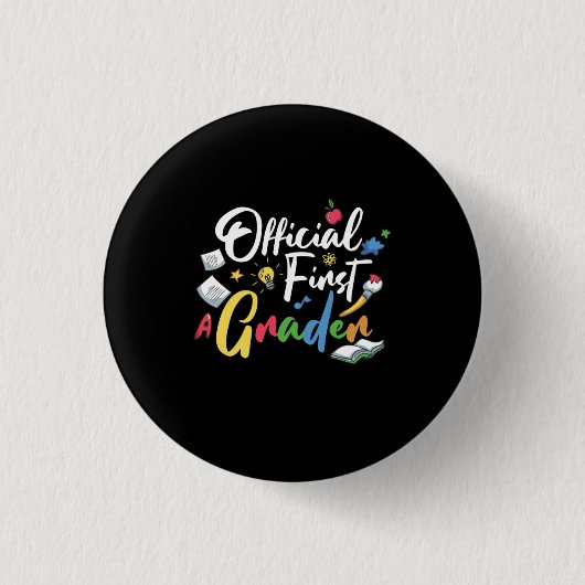 Badge Rond 2,50 Cm 1st Grade (Devant)