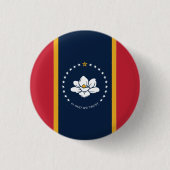Badge Rond 2,50 Cm 2020 Nouveau Mississippi En Dieu Nous Faisons Conf (Devant)
