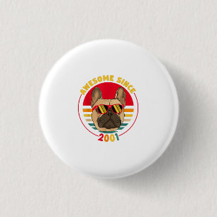 Badge Rond 2,50 Cm 20e jour de l'anniversaire de la mort de French Bu