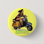 Badge Rond 2,50 Cm 23 Skibutton (Devant)