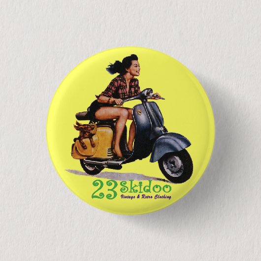 Badge Rond 2,50 Cm 23 Skibutton (Devant)