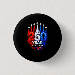 Badge Rond 2,50 Cm 250 Ans Américain 1776 2026 250e USA Patriotique 4