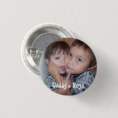 Badge Rond 2,50 Cm 2zele68, les garçons du papa (Devant & derrière)