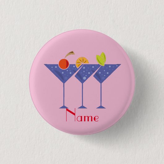 Badge Rond 2,50 Cm 3 cocktails Martini Thunder_Cove (Devant)