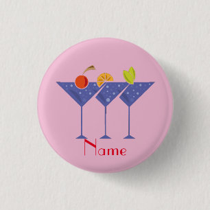 Badge Rond 2,50 Cm 3 cocktails Martini Thunder_Cove