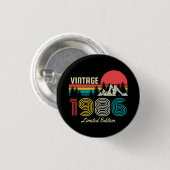 Badge Rond 2,50 Cm 40e anniversaire (Devant & derrière)