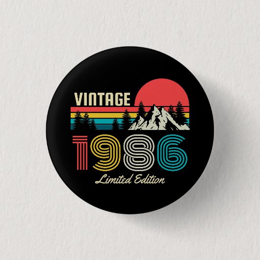 Badge Rond 2,50 Cm 40e anniversaire (Devant)