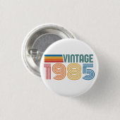 Badge Rond 2,50 Cm 40e anniversaire (Devant & derrière)