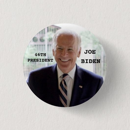 Badge Rond 2,50 Cm 46E Bouton Biden (Devant)