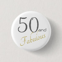 50 et anniversaire femelle fabuleux d'or