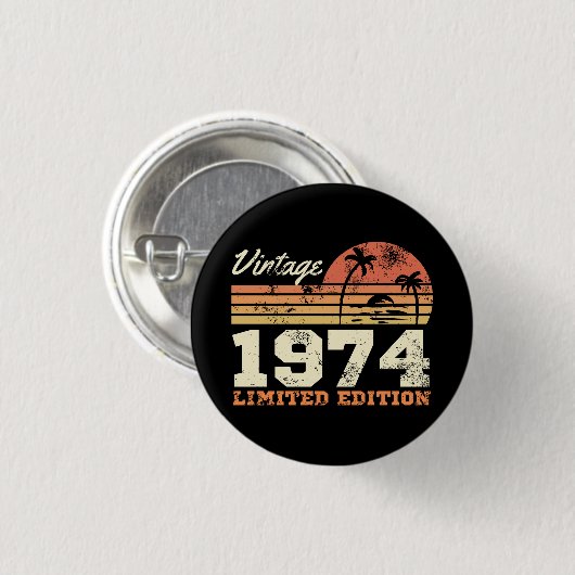 Badge Rond 2,50 Cm 51e anniversaire (Devant & derrière)