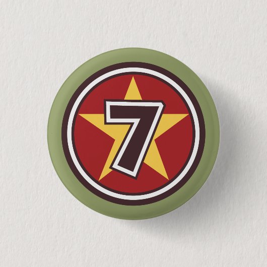 Badge Rond 2,50 Cm 7e fête d'anniversaire (Devant)