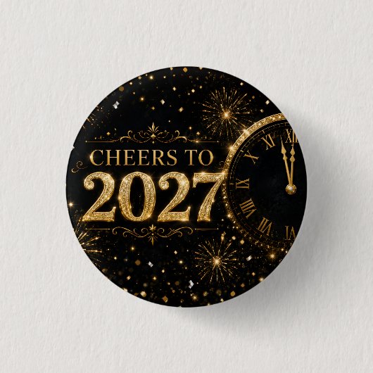 Badge Rond 2,50 Cm À 2027, santé ! (Devant)