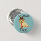 Badge Rond 2,50 Cm À poils durs Dachshund Papa (Devant & derrière)