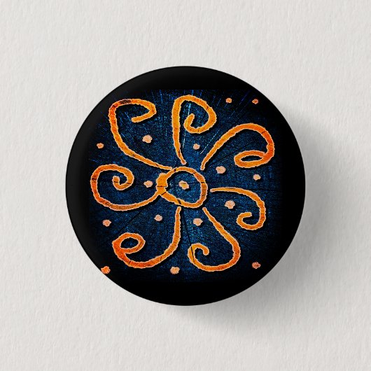 Badge Rond 2,50 Cm A solar pattern (Devant)