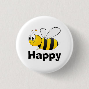 Badge Rond 2,50 Cm Abeille mignonne