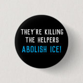 Badge Rond 2,50 Cm Abolir ICE (Devant)