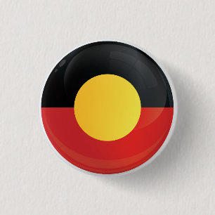 Badge Rond 2,50 Cm Aborigin  Round Icon Flag