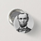 Badge Rond 2,50 Cm Abraham Lincoln (Devant & derrière)