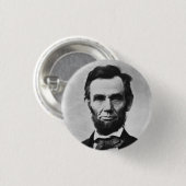 BADGE ROND 2,50 CM ABRAHAM LINCOLN (Devant & derrière)