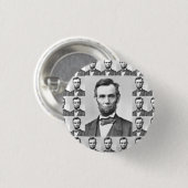 Badge Rond 2,50 Cm Abraham Lincoln (Devant & derrière)
