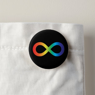 Badge Rond 2,50 Cm Acceptation de la Sensibilisation sur l'autisme de