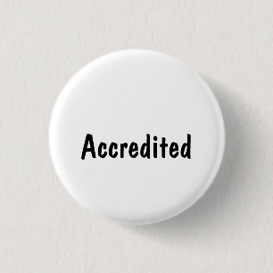 Badge Rond 2,50 Cm Accrédité