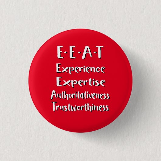 Badge Rond 2,50 Cm Acronyme E-E-A-T SEO (Devant)
