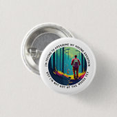 Badge Rond 2,50 Cm Addiction randonnée (Devant & derrière)