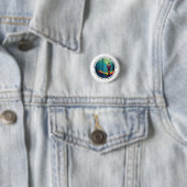 Badge Rond 2,50 Cm Addiction randonnée (En situation)