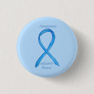 Badge Rond 2,50 Cm Addison's Disease Awareness Custom Ribbon Art Pin