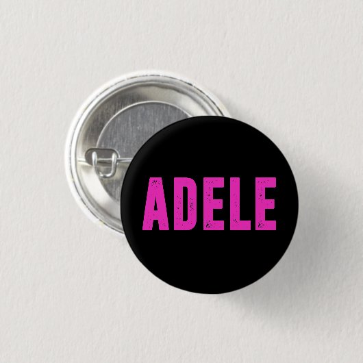 Badge Rond 2,50 Cm Adele nom, pour Adele (Devant & derrière)