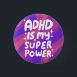 Badge Rond 2,50 Cm ADHD est ma superpuissance Fun Bulle Lettres color<br><div class="desc">Bouton fait main pour vous ! Customisez avec votre propre texte ou modifiez les couleurs. Consultez ma boutique pour plus de couleurs et de dessins ou faites-moi savoir si vous voulez quelque chose de personnalisé!</div>