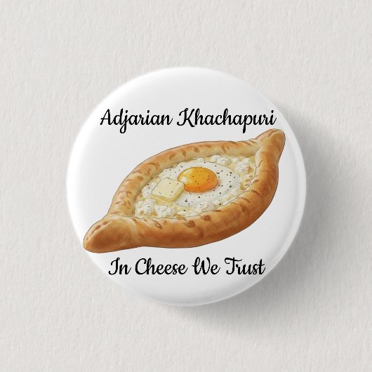 Badge Rond 2,50 Cm Adjarian Khatchapouri (Devant)
