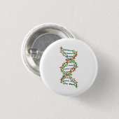 Badge Rond 2,50 Cm ADN - science/scientifique/biologie (Devant & derrière)