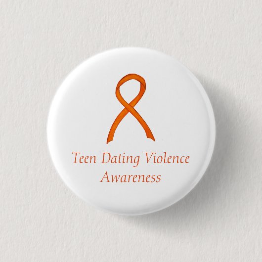 Badge Rond 2,50 Cm Ado Rencontre Violence Sensibilisation Ruban Perso (Devant)