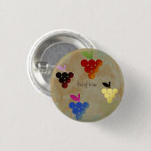 Badge Rond 2,50 Cm Adonis Dieu du vin (Devant & derrière)