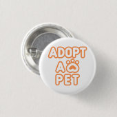 Badge Rond 2,50 Cm adopter un animal (Devant & derrière)