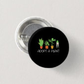 Badge Rond 2,50 Cm Adopter Un Plante (Devant & derrière)