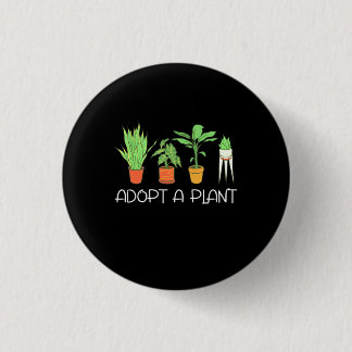 Badge Rond 2,50 Cm Adopter Un Plante