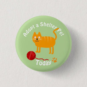 Badge Rond 2,50 Cm Adopter une casquette de protection pour animaux d