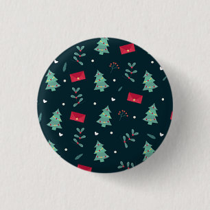 Badge Rond 2,50 Cm Adorable Grand Superbe Arbre de Noël