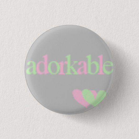 Badge Rond 2,50 Cm adorkable (Devant)