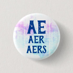 Badge Rond 2,50 Cm Ae Aer Aers Pronouns