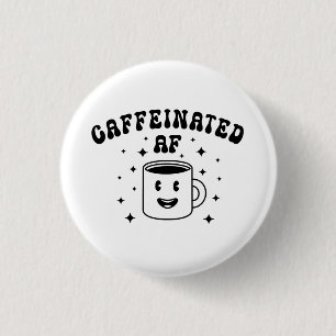Badge Rond 2,50 Cm AF caféinée vintage