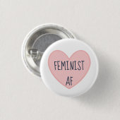 Badge Rond 2,50 Cm "AF féministe" (Devant & derrière)