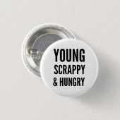 Badge Rond 2,50 Cm Affamé (Devant & derrière)