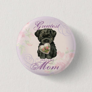 Badge Rond 2,50 Cm Affenpinscher Heart Mom