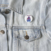 Badge Rond 2,50 Cm Affiche de voyage à Milwaukee (En situation)